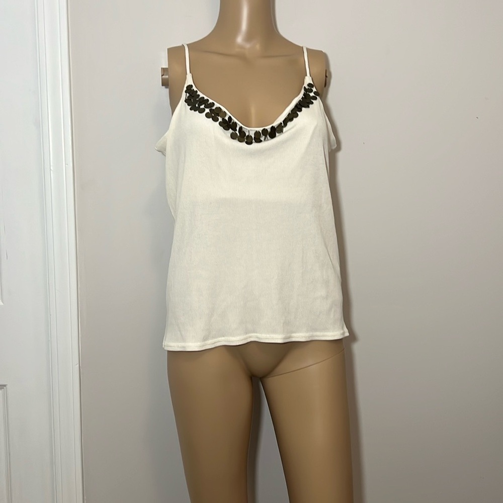 Pamela McCoy Vintage Silk/Cotton Tank Top